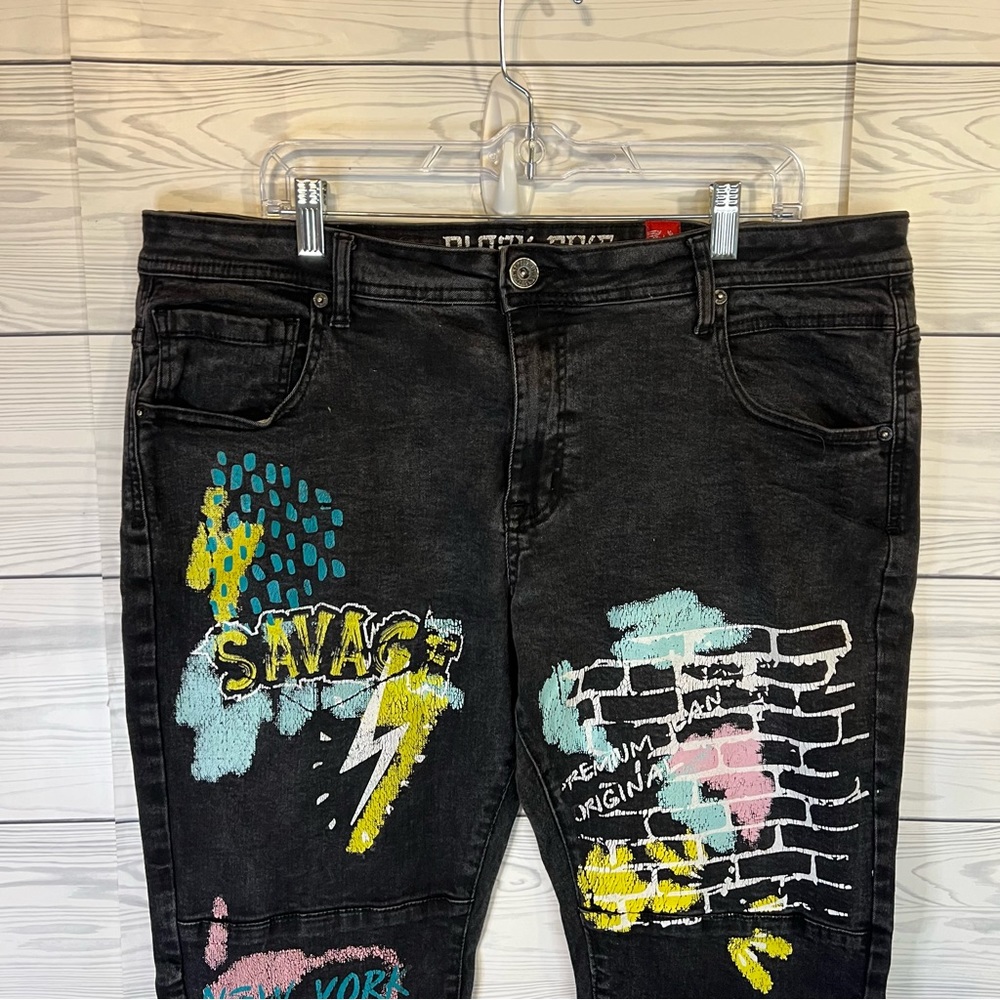 Black Pike Jeans   Size 40x32 - Picture 2 of 7